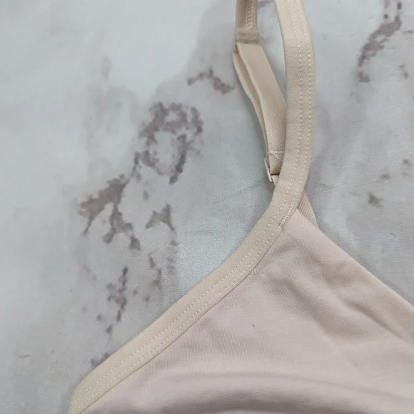 Everlane Bra Women Pink Square Neck Tank Cotton Bralette Active Supima N… - Picture 3 of 11